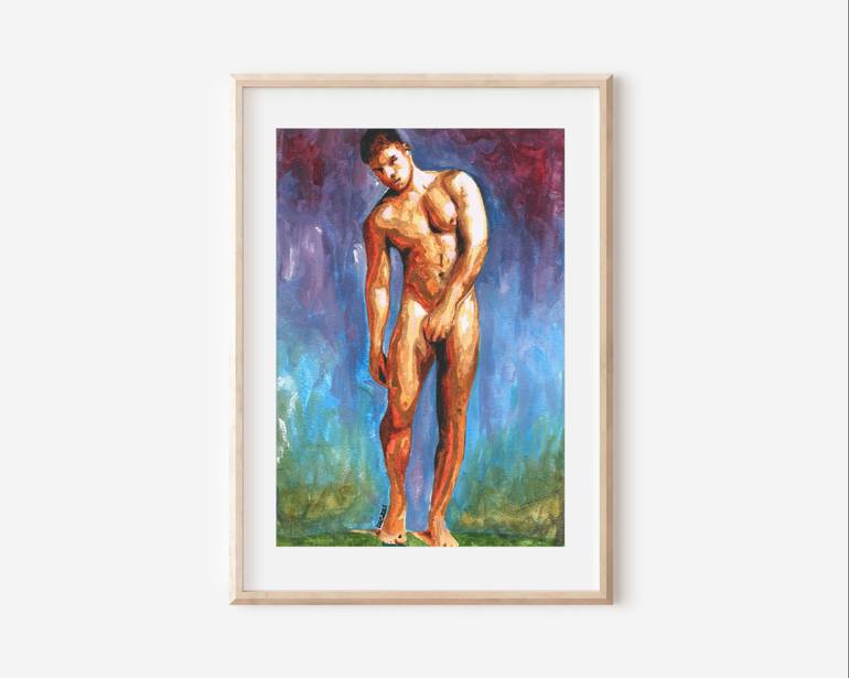 Original Nude Painting by Zak Mohammed