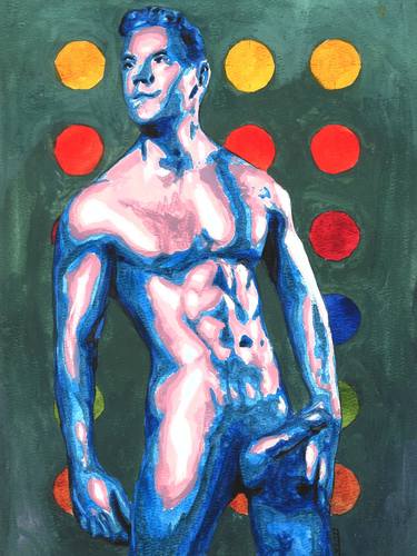 Male Nude with Polka Dot No 5 thumb