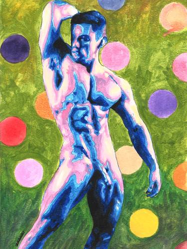 Male Nude with Polka Dot No 6 thumb