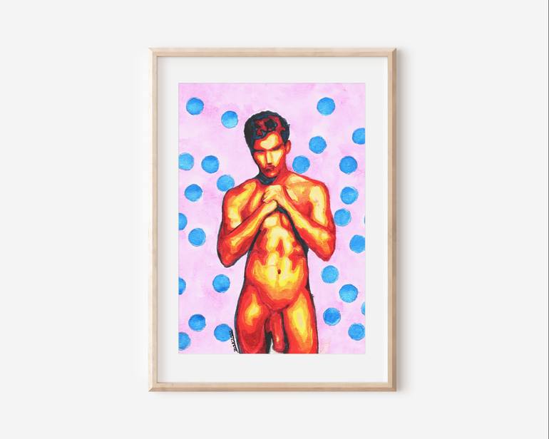 Original Abstract Nude Painting by Zak Mohammed