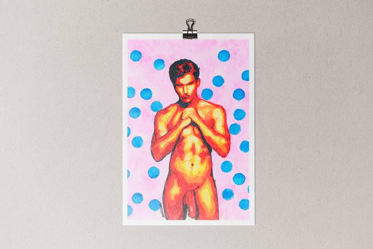 Original Abstract Nude Painting by Zak Mohammed