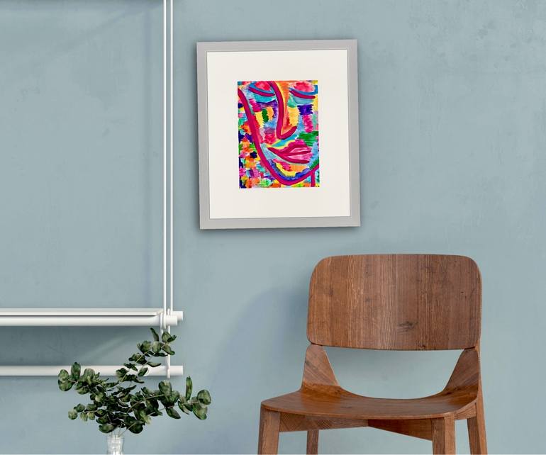 Original Fauvism Abstract Painting by Karen Burwell