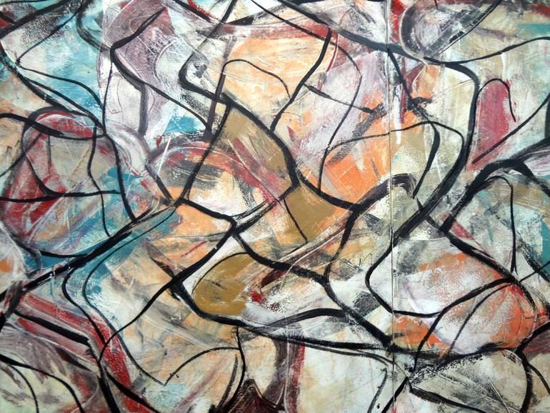 Original Abstract Expressionism Abstract Painting by Matthew Dibble