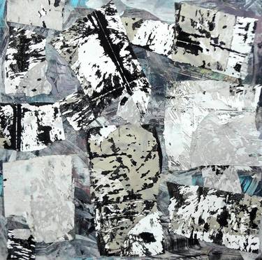 Original Abstract Expressionism Abstract Collage by Matthew Dibble