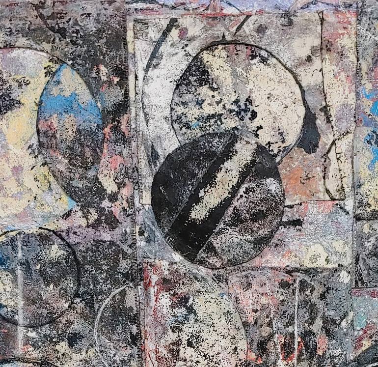 Original Abstract Expressionism Abstract Collage by Matthew Dibble