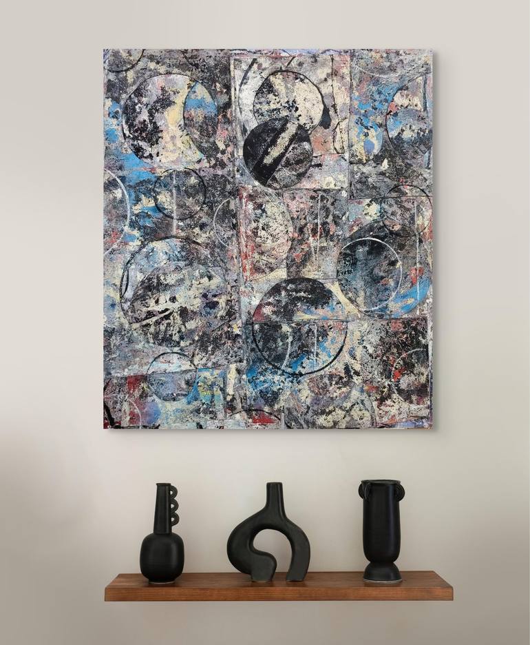 Original Abstract Expressionism Abstract Collage by Matthew Dibble