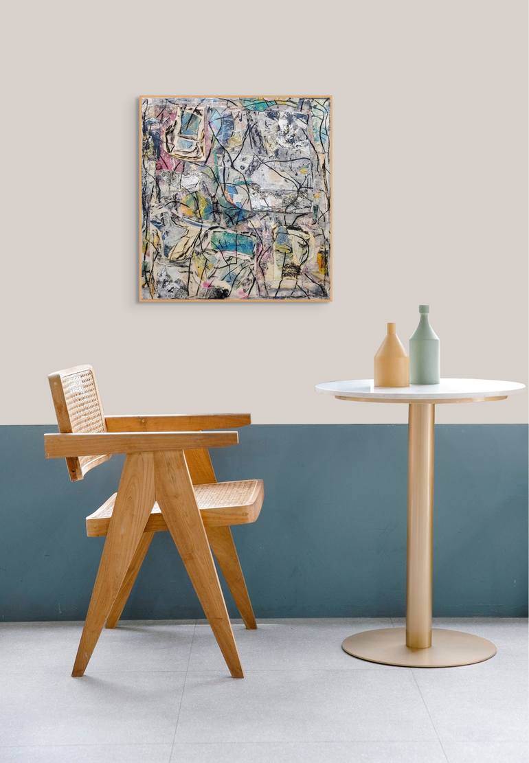 Original Abstract Expressionism Abstract Mixed Media by Matthew Dibble