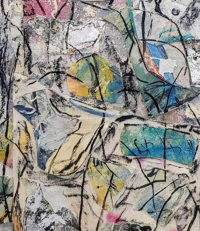 Original Abstract Expressionism Abstract Mixed Media by Matthew Dibble