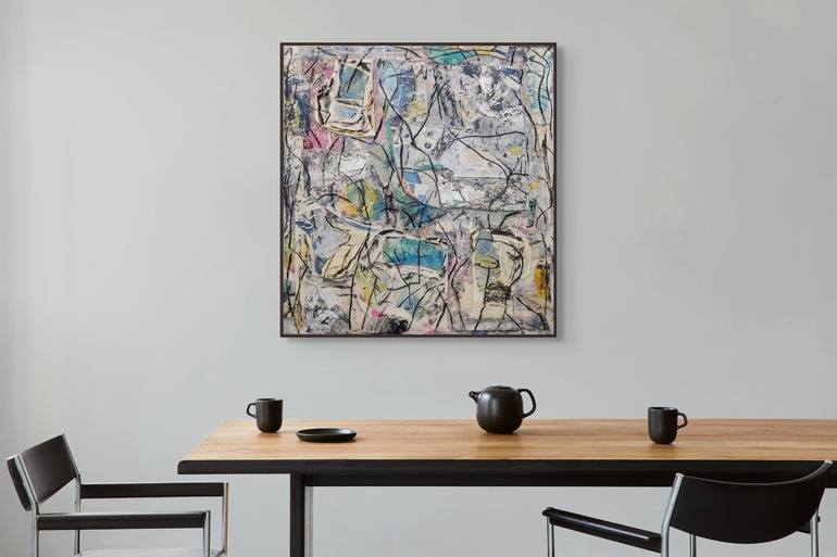 Original Abstract Expressionism Abstract Mixed Media by Matthew Dibble