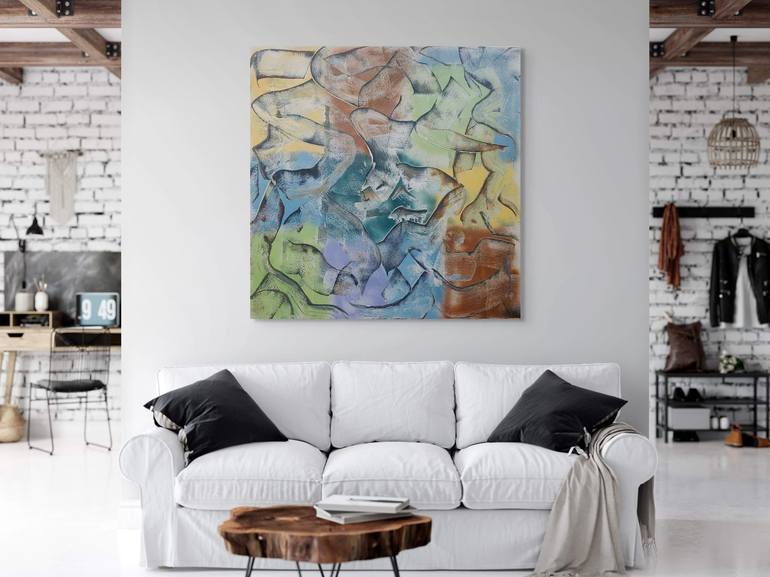 Original Abstract Expressionism Abstract Painting by Matthew Dibble