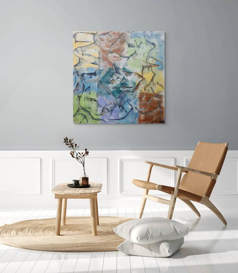 Original Abstract Expressionism Abstract Painting by Matthew Dibble