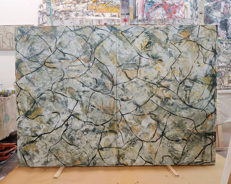 Original Abstract Expressionism Abstract Painting by Matthew Dibble