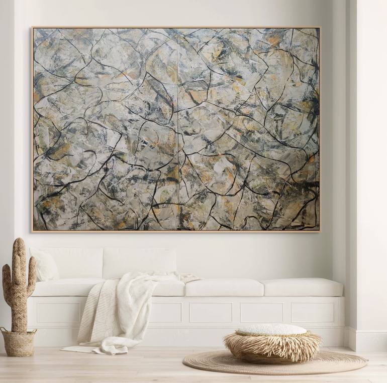 Original Abstract Expressionism Abstract Painting by Matthew Dibble