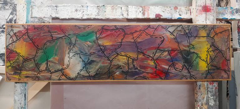 Original Abstract Expressionism Abstract Painting by Matthew Dibble