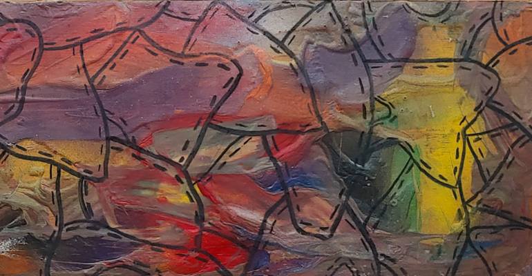 Original Abstract Expressionism Abstract Painting by Matthew Dibble