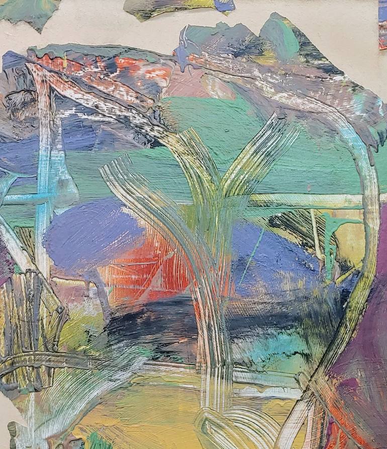 Original Abstract Expressionism Abstract Collage by Matthew Dibble