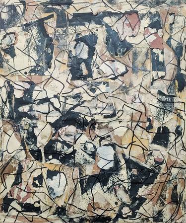 Original Abstract Expressionism Abstract Collage by Matthew Dibble