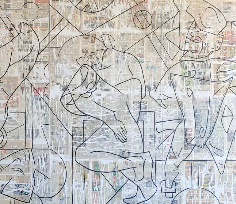 Original Contemporary Abstract Mixed Media by Matthew Dibble
