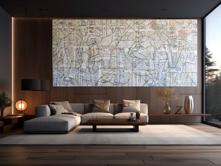 Original Contemporary Abstract Mixed Media by Matthew Dibble