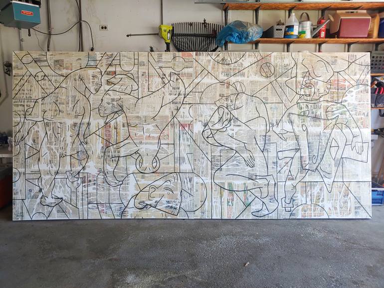 Original Contemporary Abstract Mixed Media by Matthew Dibble