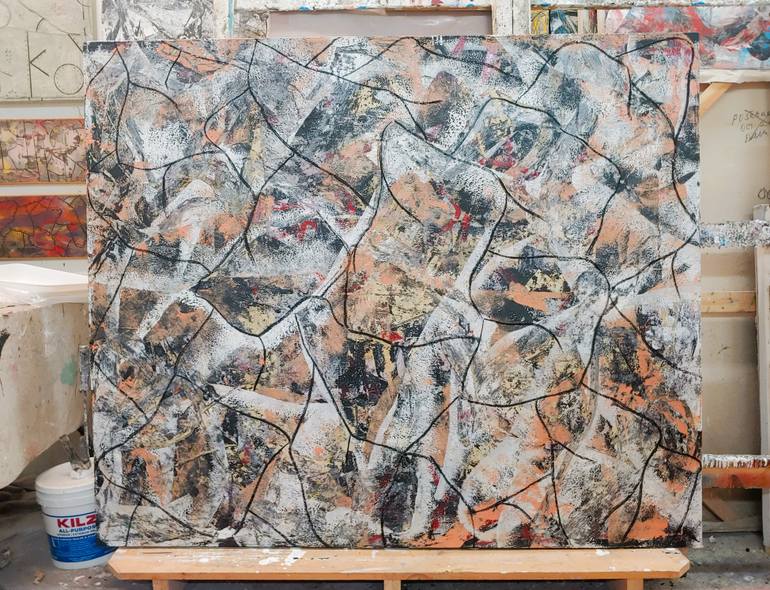 Original Abstract Expressionism Abstract Painting by Matthew Dibble