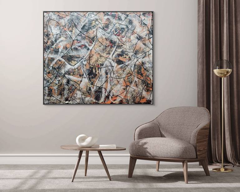 Original Abstract Expressionism Abstract Painting by Matthew Dibble