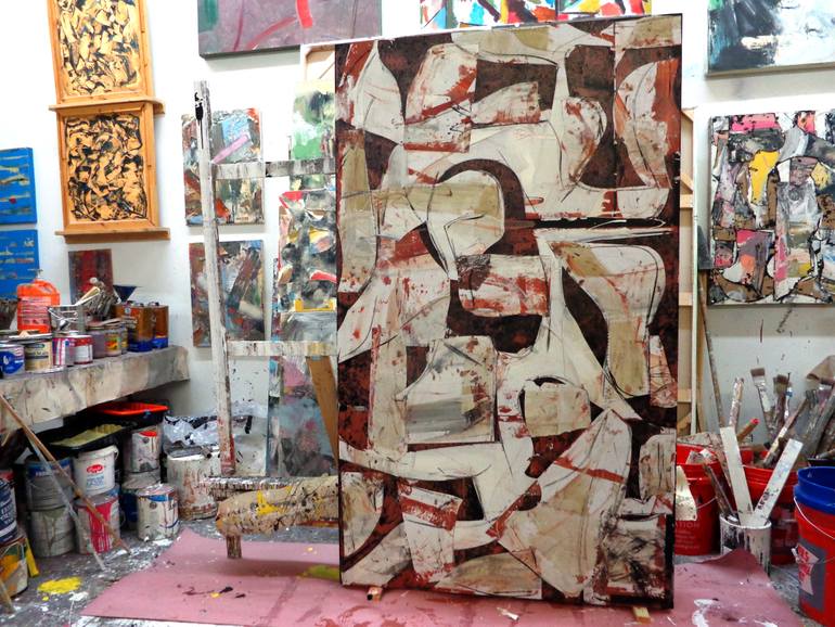 Original Abstract Expressionism Abstract Collage by Matthew Dibble