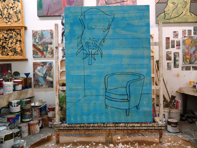Original Expressionism Nude Painting by Matthew Dibble