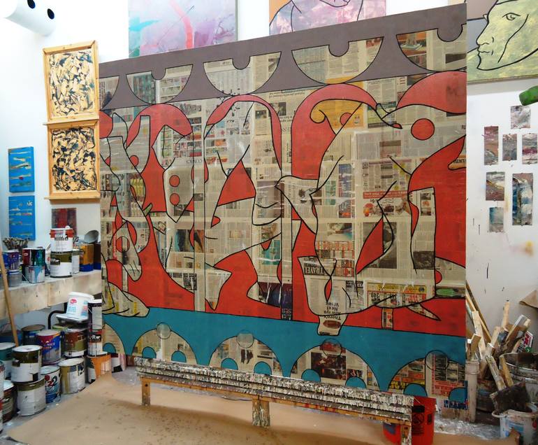 Original Abstract Expressionism Abstract Painting by Matthew Dibble