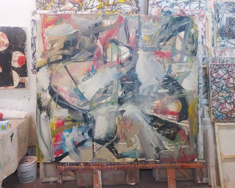 Original Abstract Expressionism Abstract Painting by Matthew Dibble