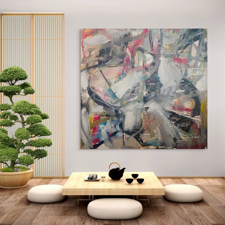 Original Abstract Expressionism Abstract Painting by Matthew Dibble