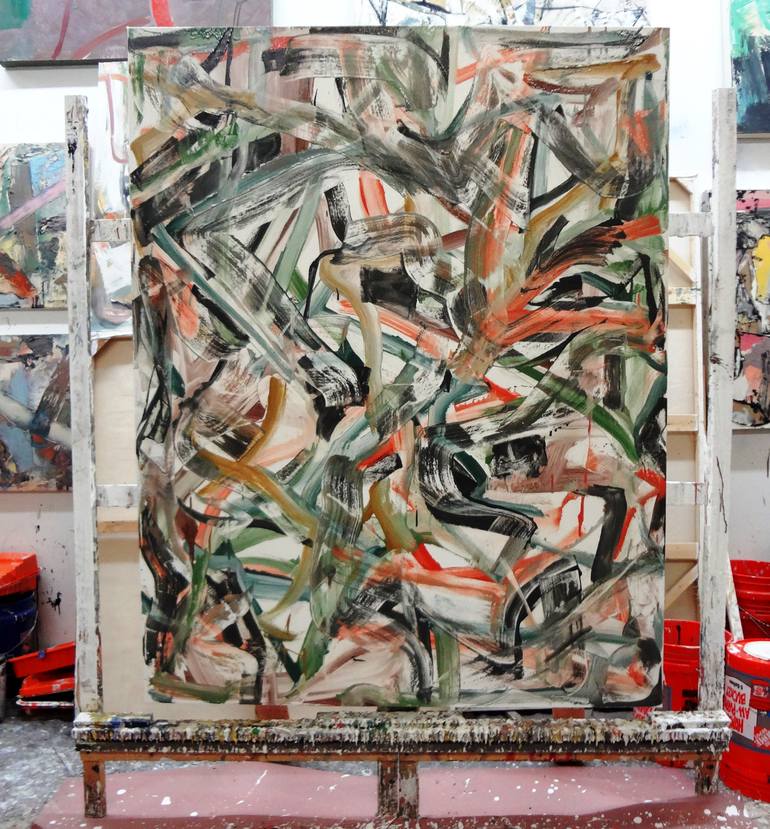 Original Abstract Expressionism Abstract Painting by Matthew Dibble