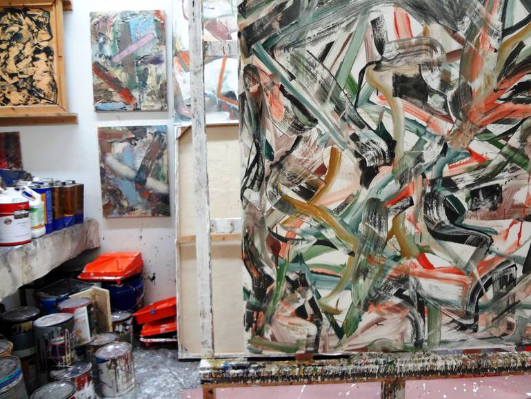 Original Abstract Expressionism Abstract Painting by Matthew Dibble