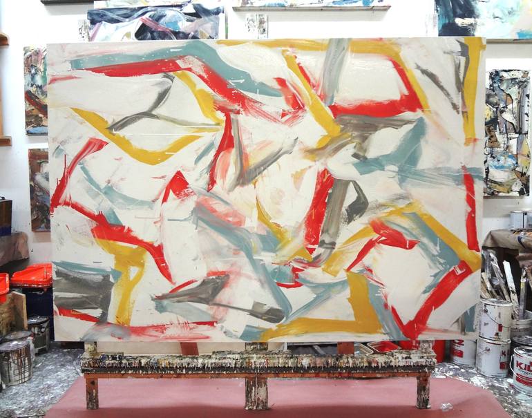 Original Abstract Expressionism Abstract Painting by Matthew Dibble