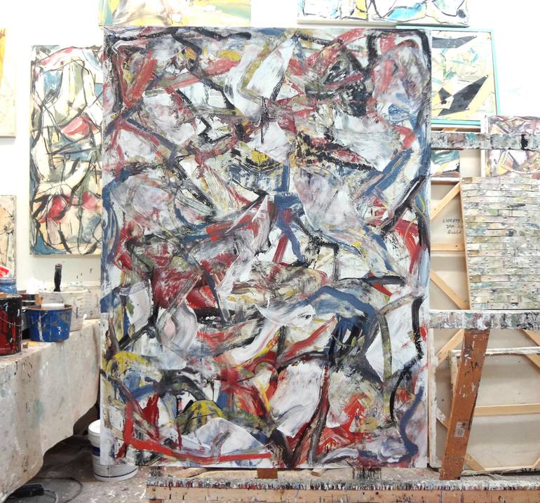 Original Abstract Expressionism Abstract Painting by Matthew Dibble