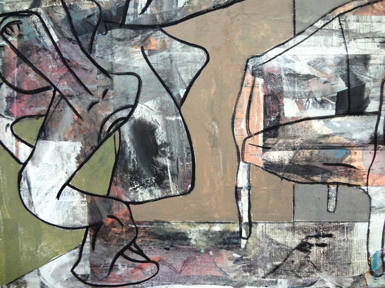 Original Figurative Abstract Painting by Matthew Dibble