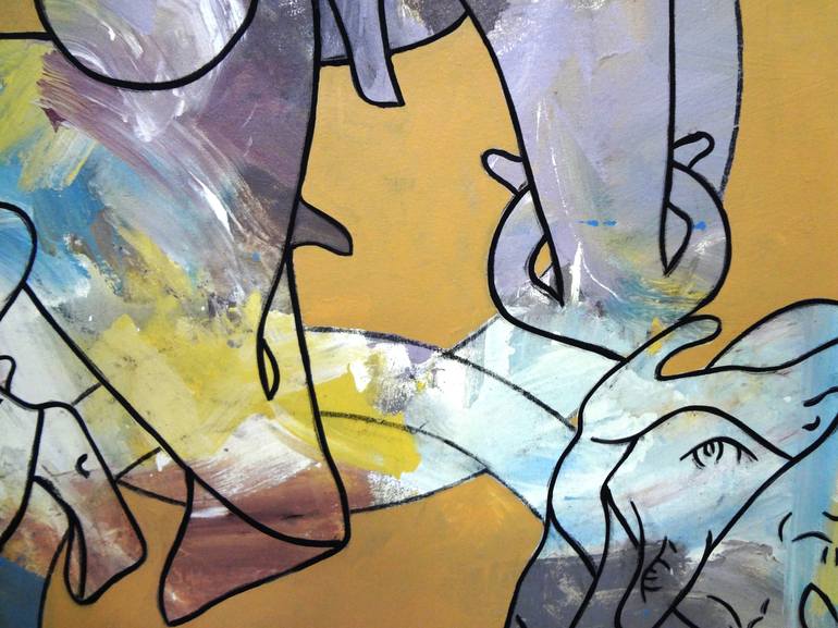 Original Figurative Abstract Painting by Matthew Dibble