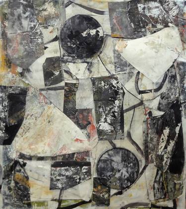 Original Abstract Expressionism Abstract Collage by Matthew Dibble