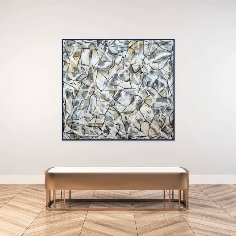 Original Abstract Expressionism Abstract Collage by Matthew Dibble