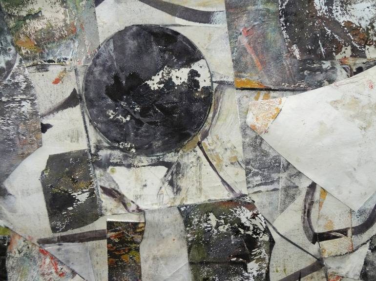 Original Abstract Expressionism Abstract Collage by Matthew Dibble