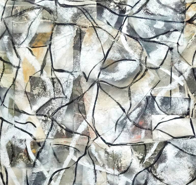 Original Abstract Expressionism Abstract Collage by Matthew Dibble