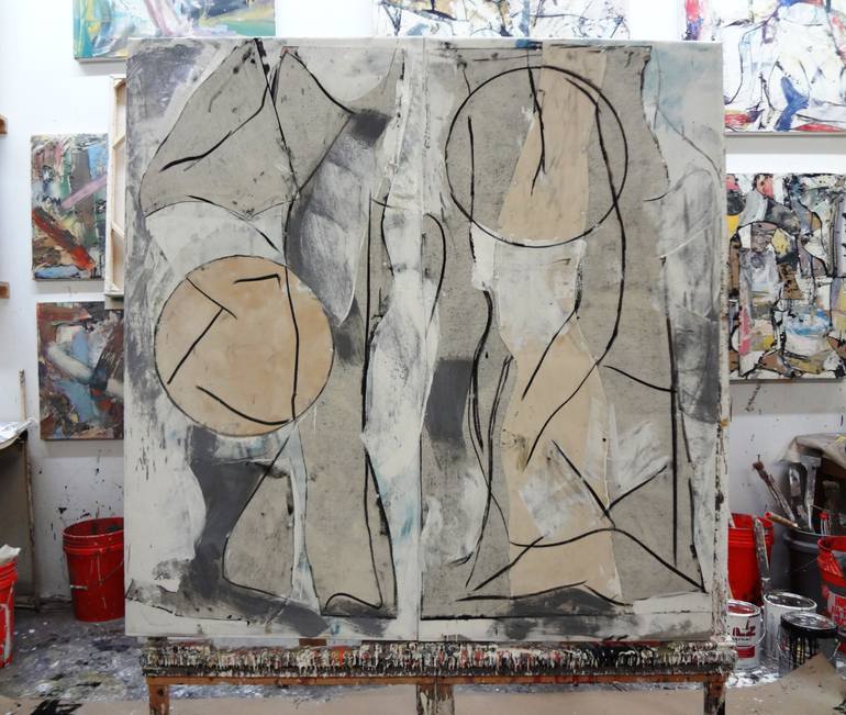 Original Abstract Expressionism Abstract Painting by Matthew Dibble