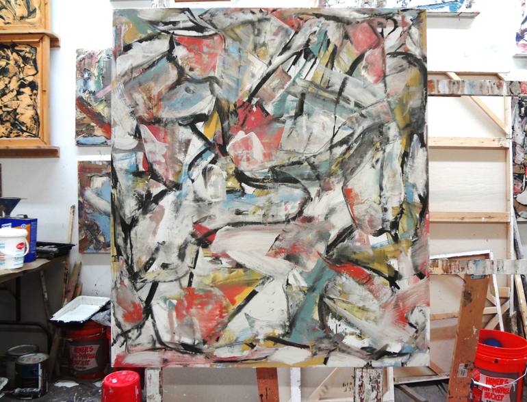 Original Abstract Expressionism Abstract Painting by Matthew Dibble