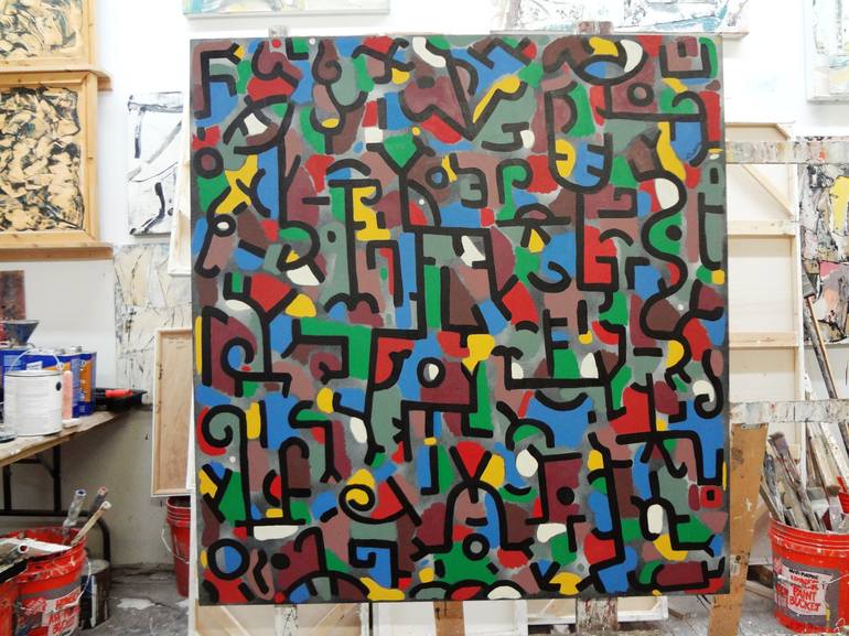 Original Abstract Painting by Matthew Dibble