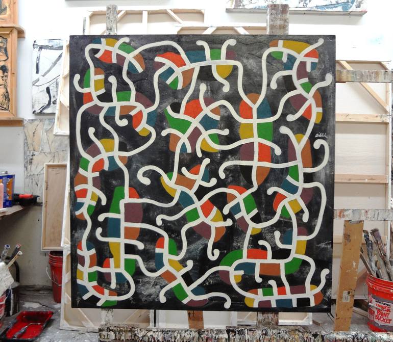 Original Modern Abstract Painting by Matthew Dibble