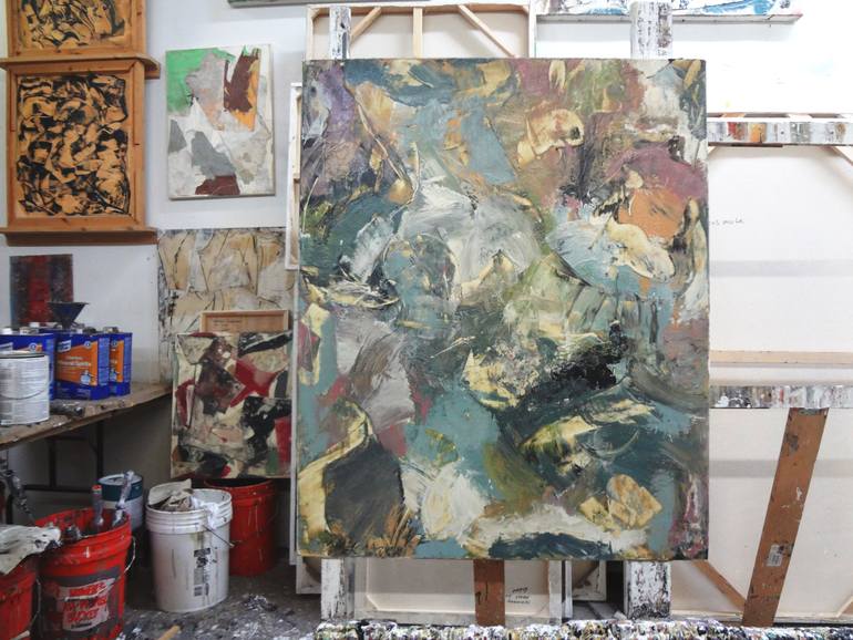 Original Abstract Expressionism Abstract Painting by Matthew Dibble