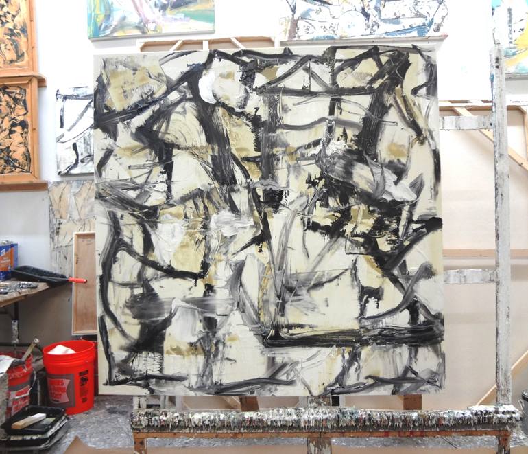 Original Abstract Expressionism Abstract Painting by Matthew Dibble