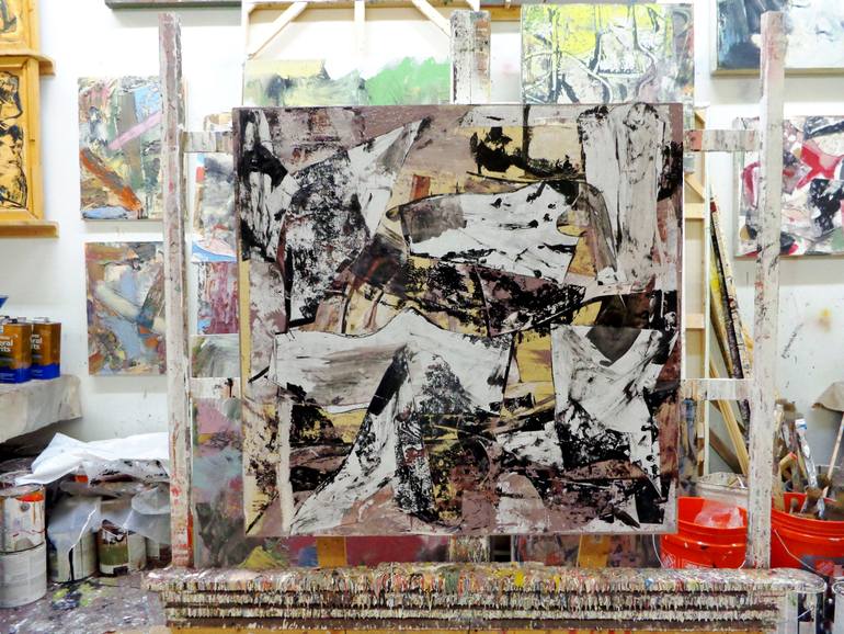 Original Abstract Expressionism Abstract Painting by Matthew Dibble