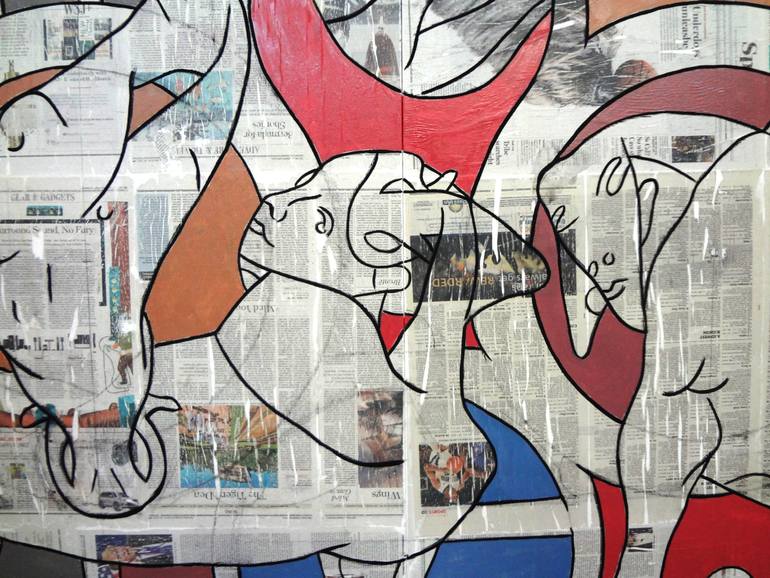 Original Figurative Abstract Painting by Matthew Dibble