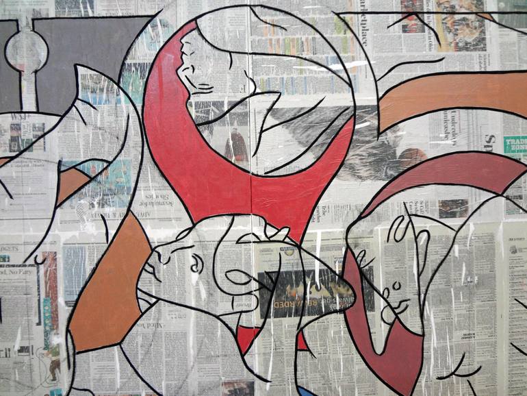 Original Figurative Abstract Painting by Matthew Dibble